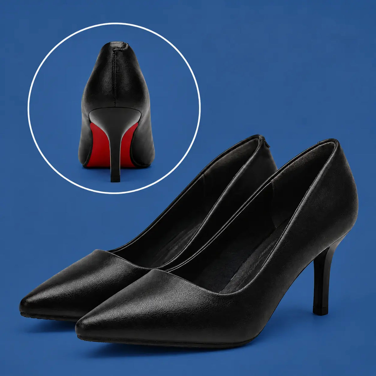Women's Leather Pointed Toe Work Shoes