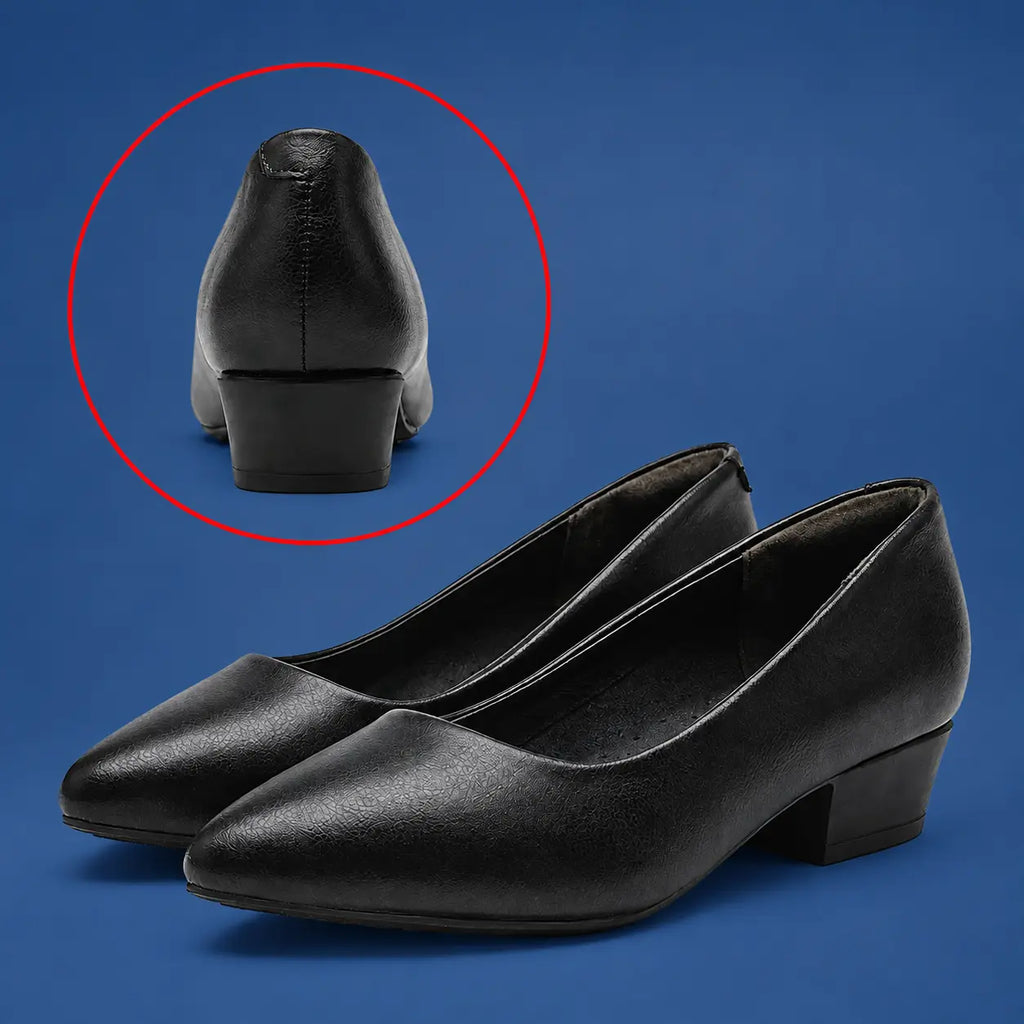 Women's Leather Pointed Toe Work Shoes