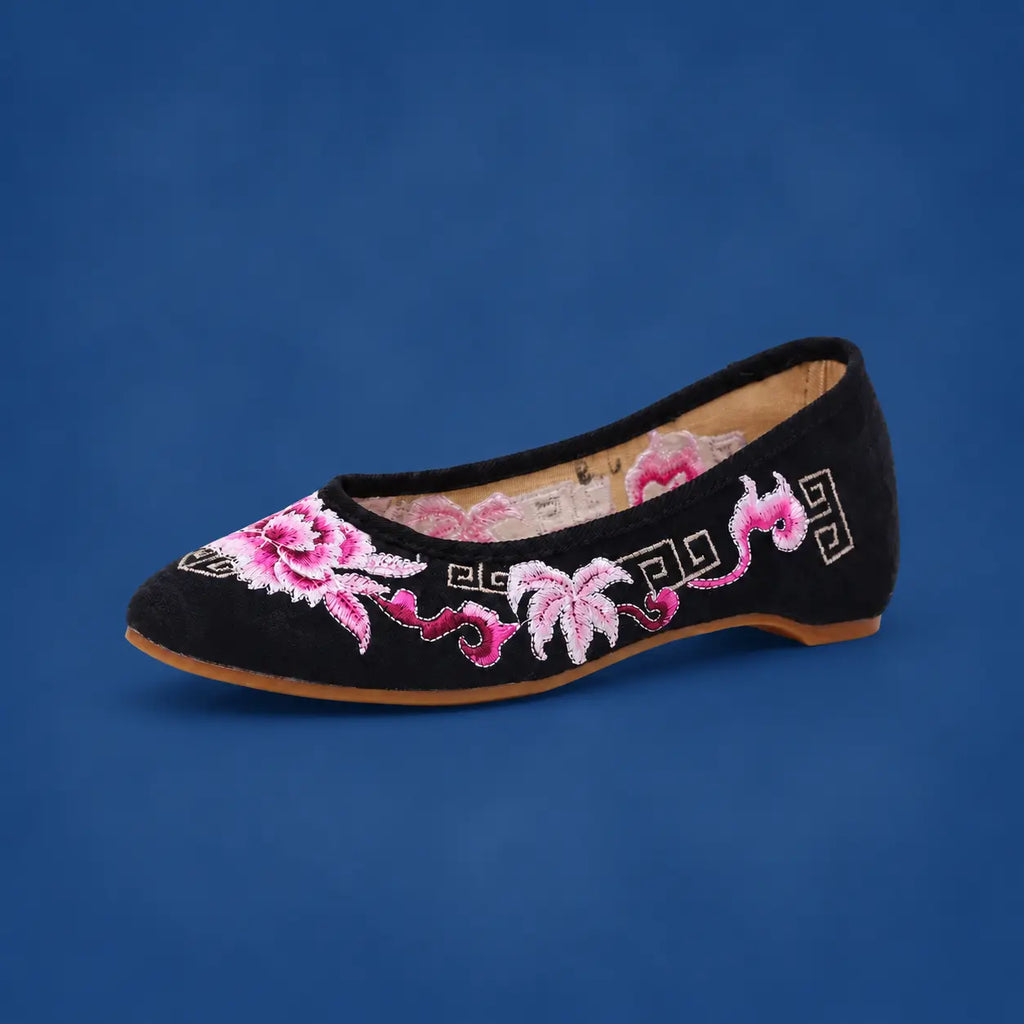 Ethnic Embroidered Canvas Shoes for Women
