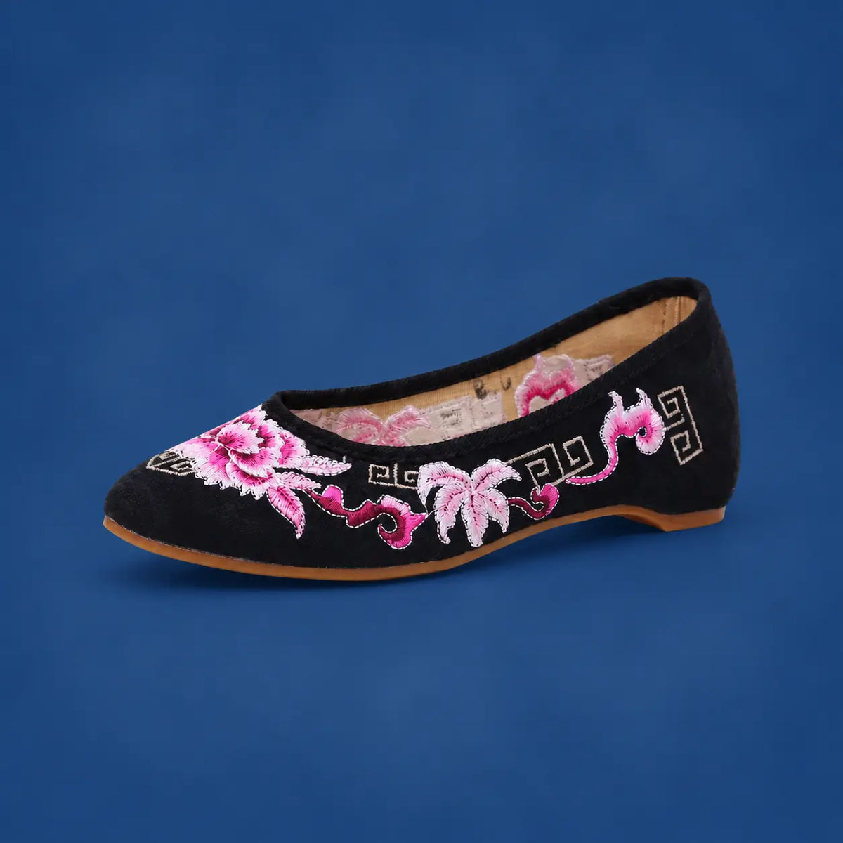 Ethnic Embroidered Canvas Shoes for Women