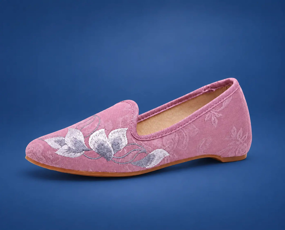 Ethnic Embroidered Canvas Shoes for Women